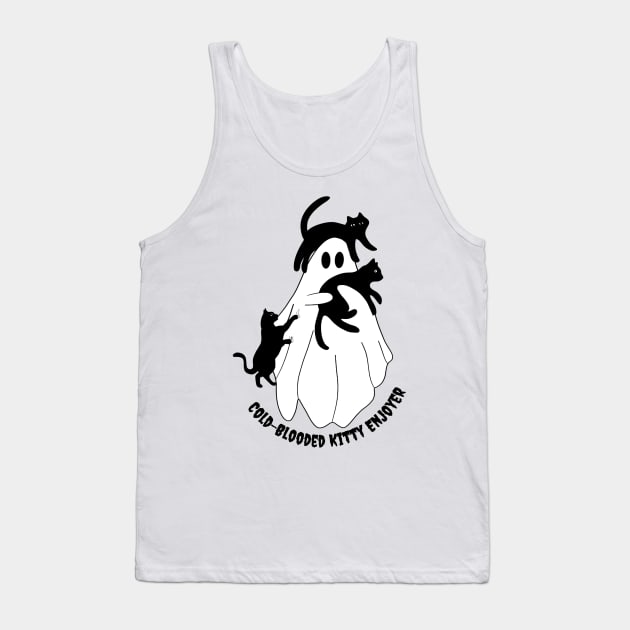 Cold-Blooded Kitty Enjoyer Orang Cat Tank Top by Orenji Shirts